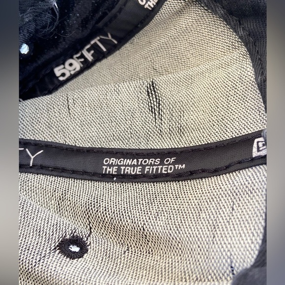 NEW ERA MONTREAL EXPOS BLACK MLB BASEBALL 59FIFTY FITTED HAT UNISEX - Picture 5 of 7